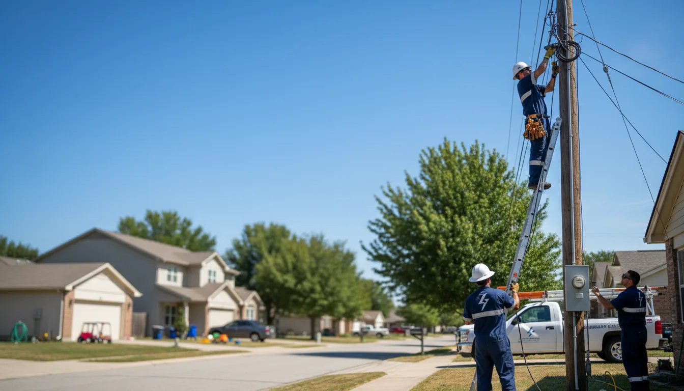Residential electrician providing installation services in Red Oak, VA